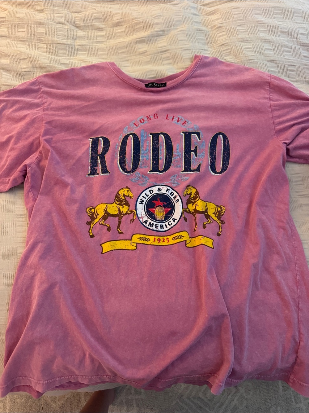 RODEO Wild & Free America Pink Graphic Tee by RODEO